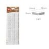 Feltro Adesivo Quadrado 28X28X3mm Pack 24