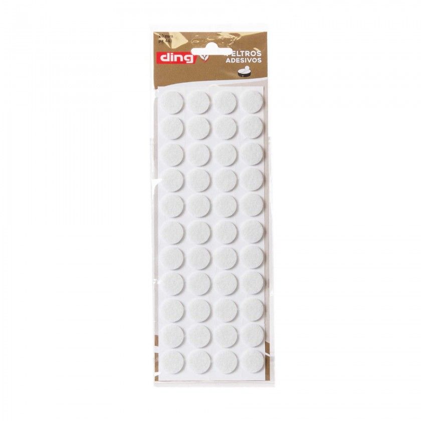 Feltro Adesivo Redondo 20X3mm Pack 44