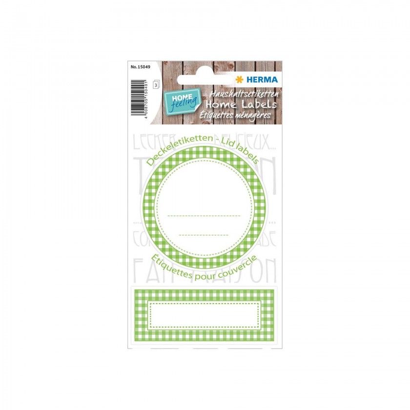 Rótulo Herma Cozinha Redondo Verde 7cm Rótulo Herma Cozinha Redondo Verde 7cm