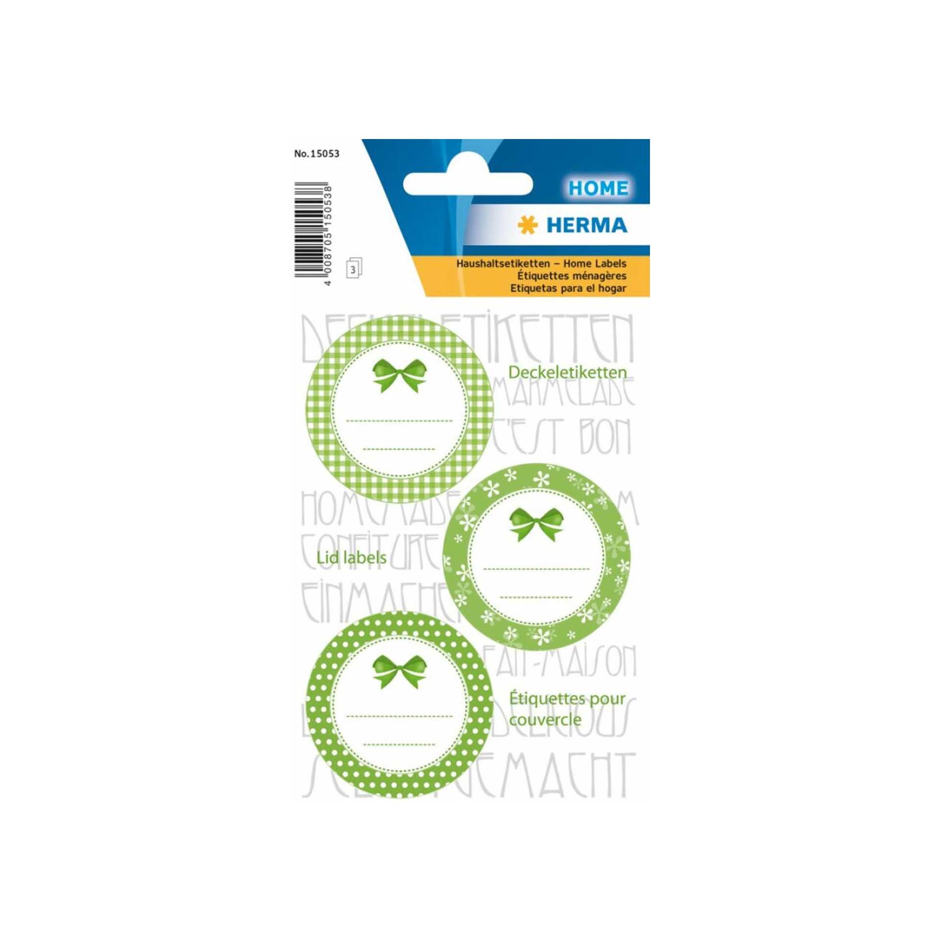 Rótulo Herma Cozinha Redondo Verde 4.4cm