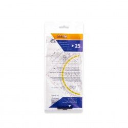 Esquadro Plstico First Geomtrico 25cm