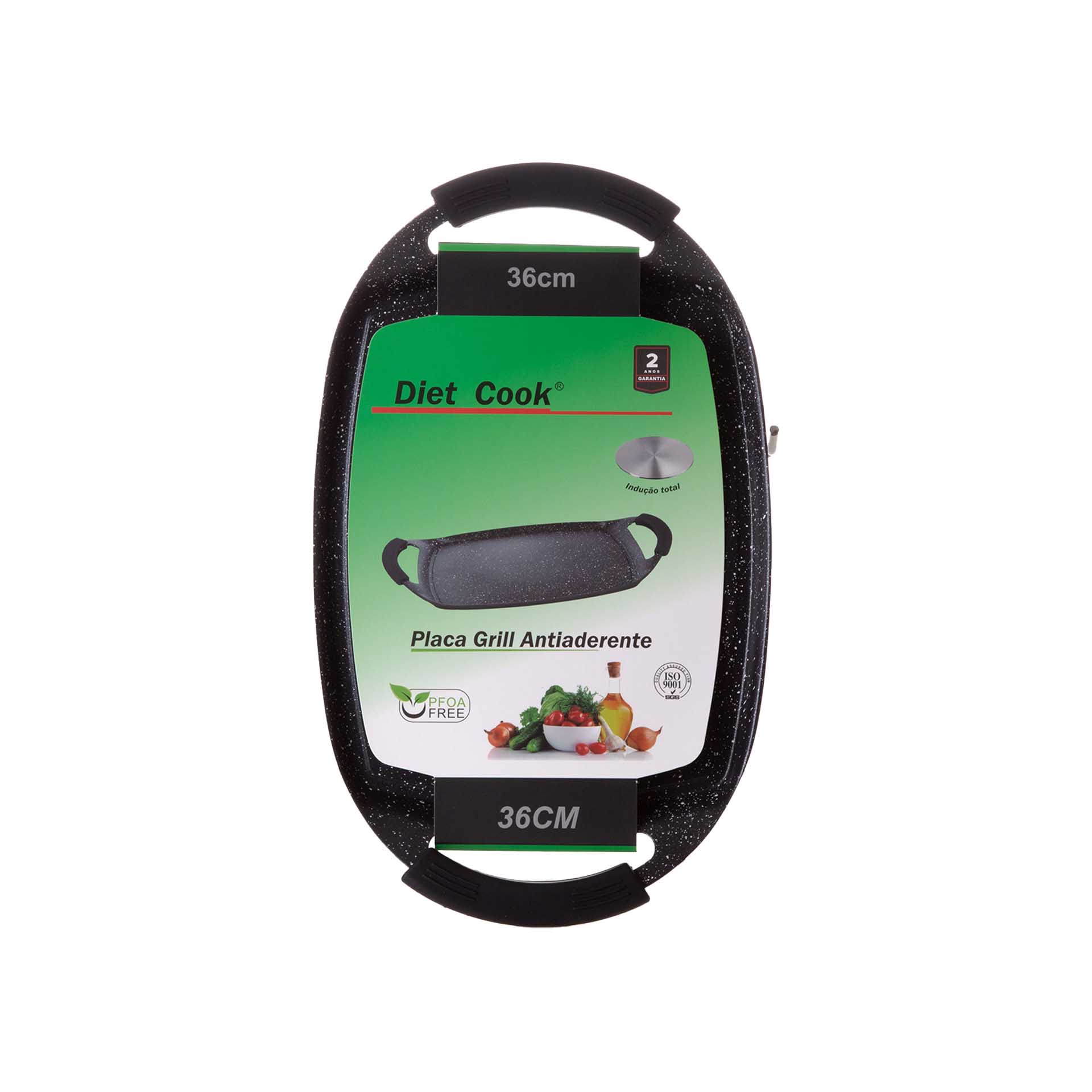 Placa Grill Granito Diet Cook Indução 35cm