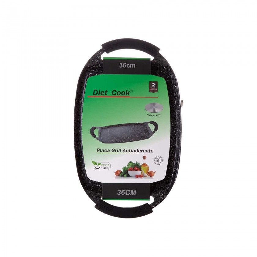 Placa Grill Granito Diet Cook Induo 35cm