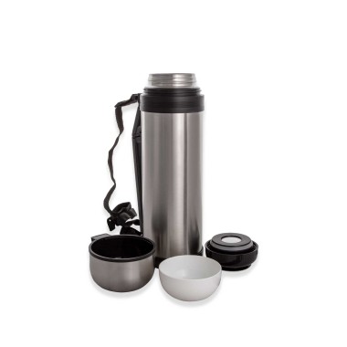 Termo Inox Thermos Original Multifunções Cinzento