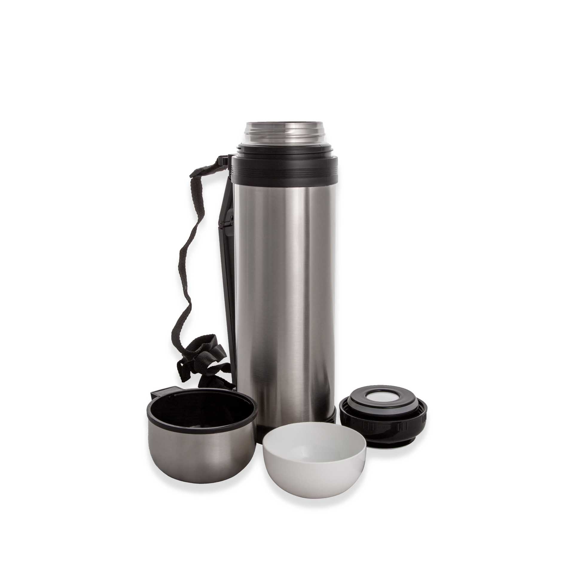 Termo Inox Thermos Original Multifunções Cinzento
