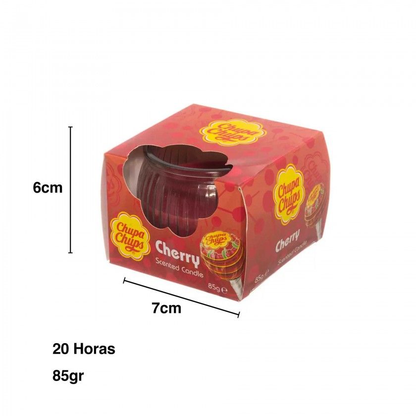 Vela Vidro Chupa Chups 20 Horas 85gr 7X6cm Vela Vidro Chupa Chups 20 Horas 85gr 7X6cm