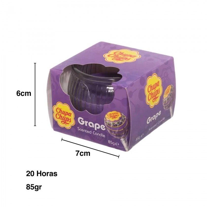 Vela Vidro Chupa Chups 20 Horas 85gr 7X6cm Vela Vidro Chupa Chups 20 Horas 85gr 7X6cm