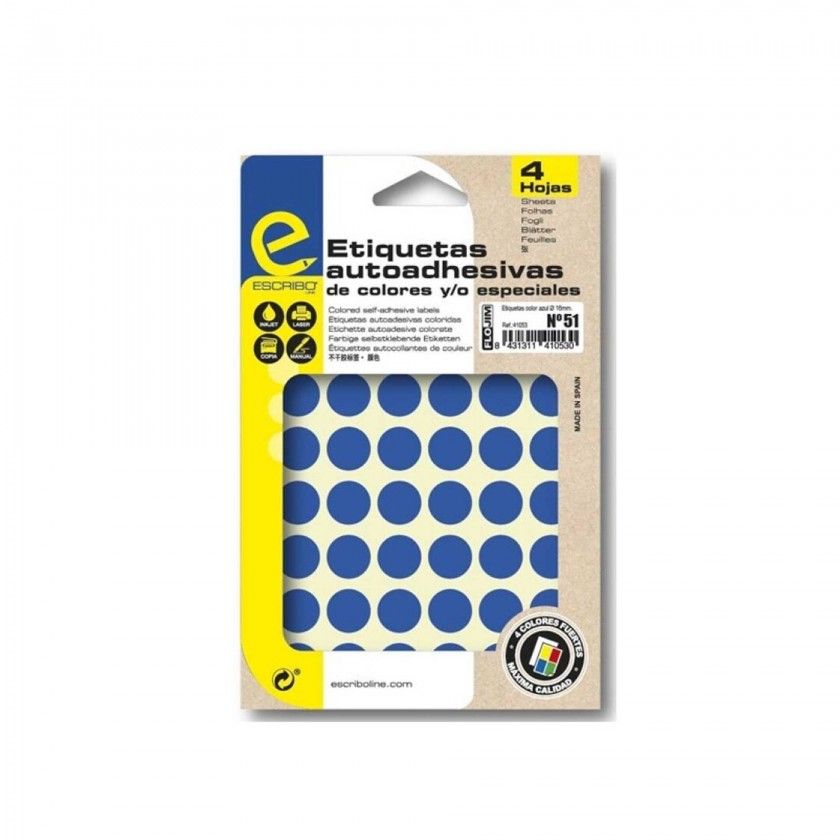 Etiqueta Adesiva Papel Amarelo 16mm Pack 192