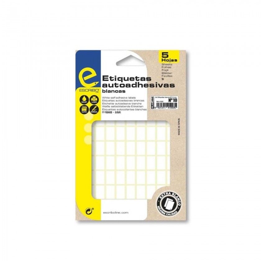 Etiqueta Adesiva Branco 10X16mm Pack 405 Etiqueta Adesiva Branco 10X16mm Pack 405