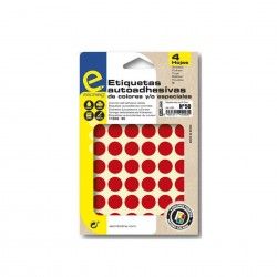 Etiqueta Adesiva Papel Vermelho 16mm Pack 192 Etiqueta Adesiva Papel Vermelho 16mm Pack 192