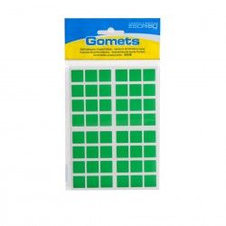 Etiquetas Autocolantes Verde 15mm Pack 192