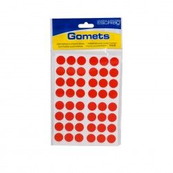 Etiquetas Autocolantes Vermelho 15mm Pack 192