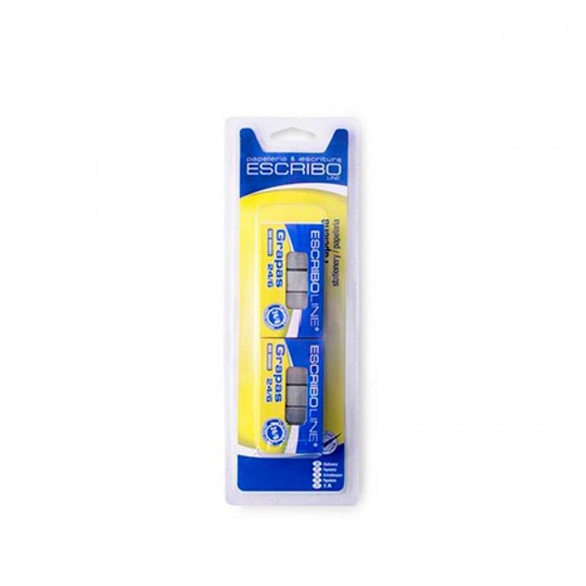 Agrafos 1000 Unidades 24/6 Pack 2