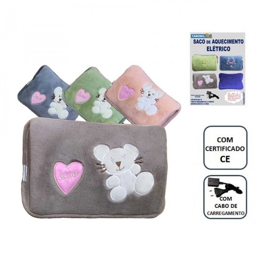 Saco Água Quente Elétrico Love 26X18cm Saco Água Quente Elétrico Love 26X18cm