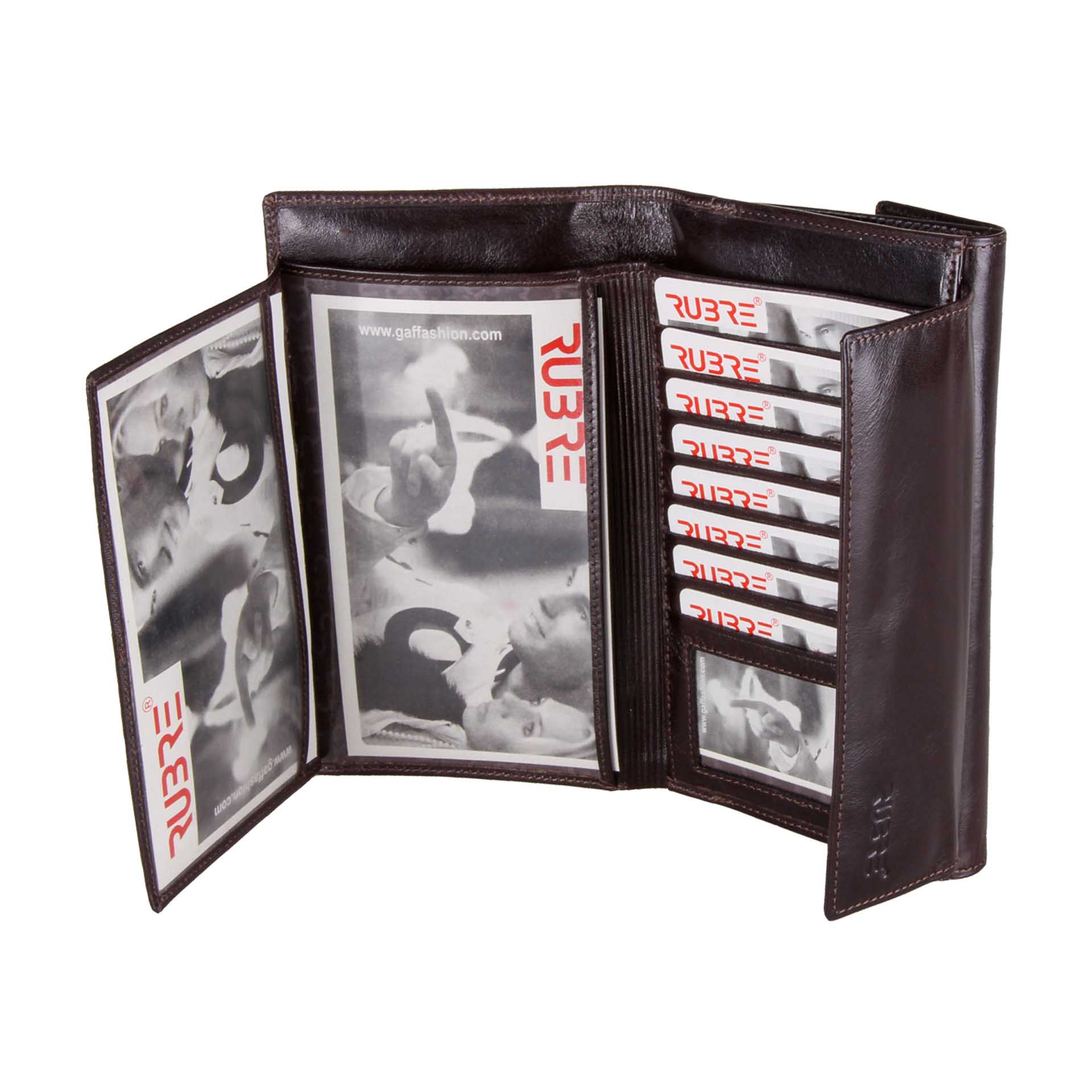 Carteira Senhora Pele Castanho