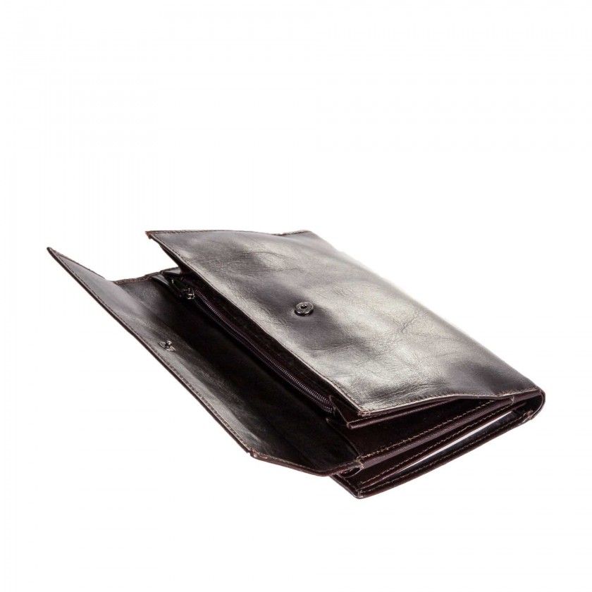 Carteira Senhora Pele Castanho Carteira Senhora Pele Castanho