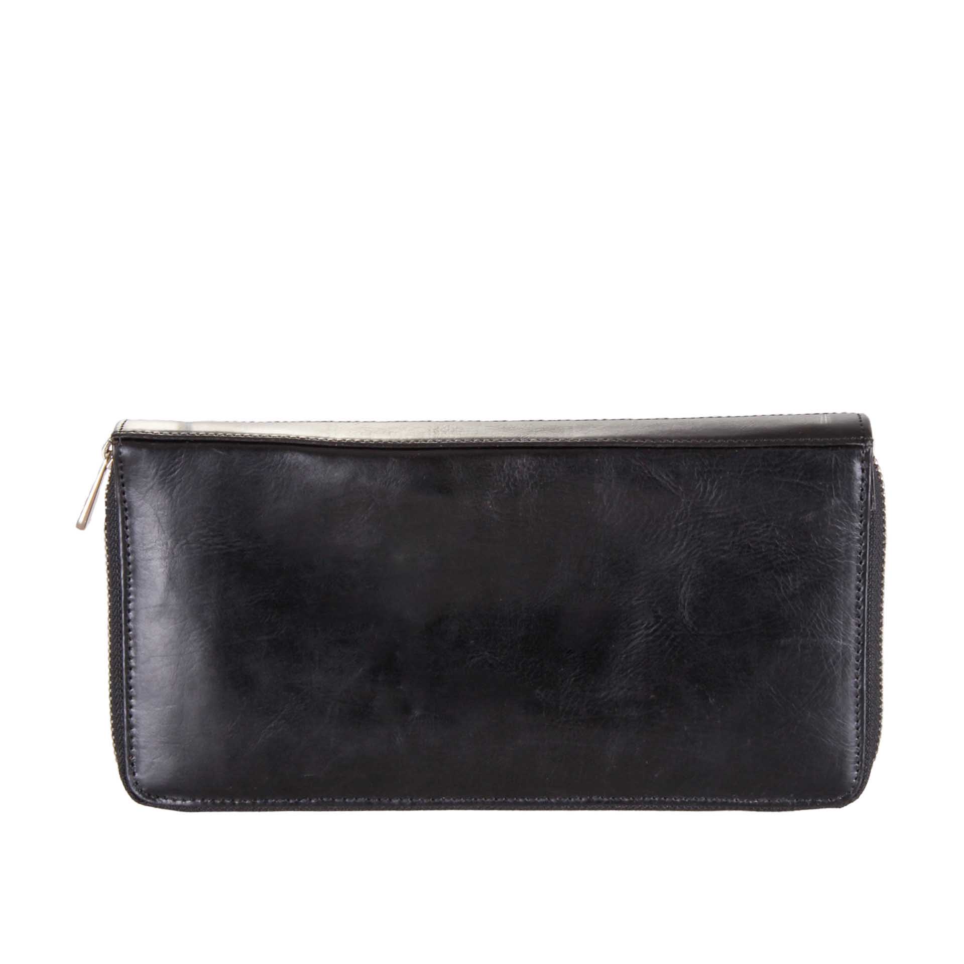 Carteira Senhora Pele Preto 23.5X12.5cm