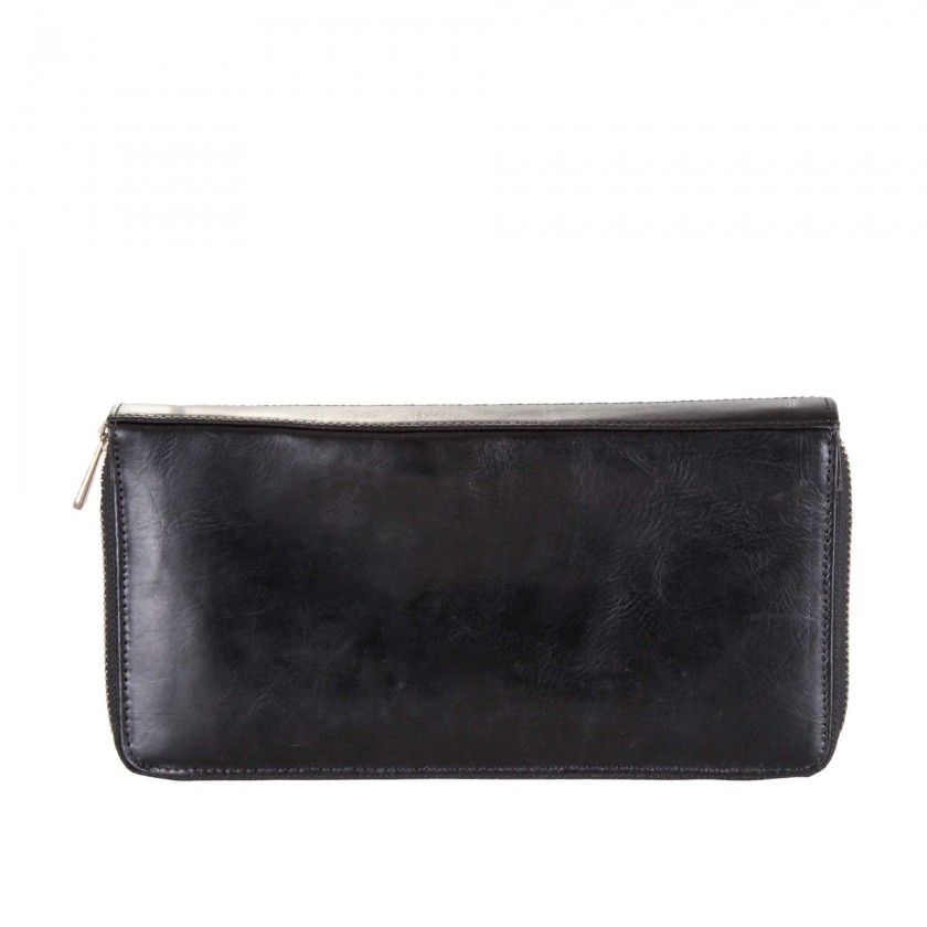 Carteira Senhora Pele Preto 23.5X12.5cm Carteira Senhora Pele Preto 23.5X12.5cm