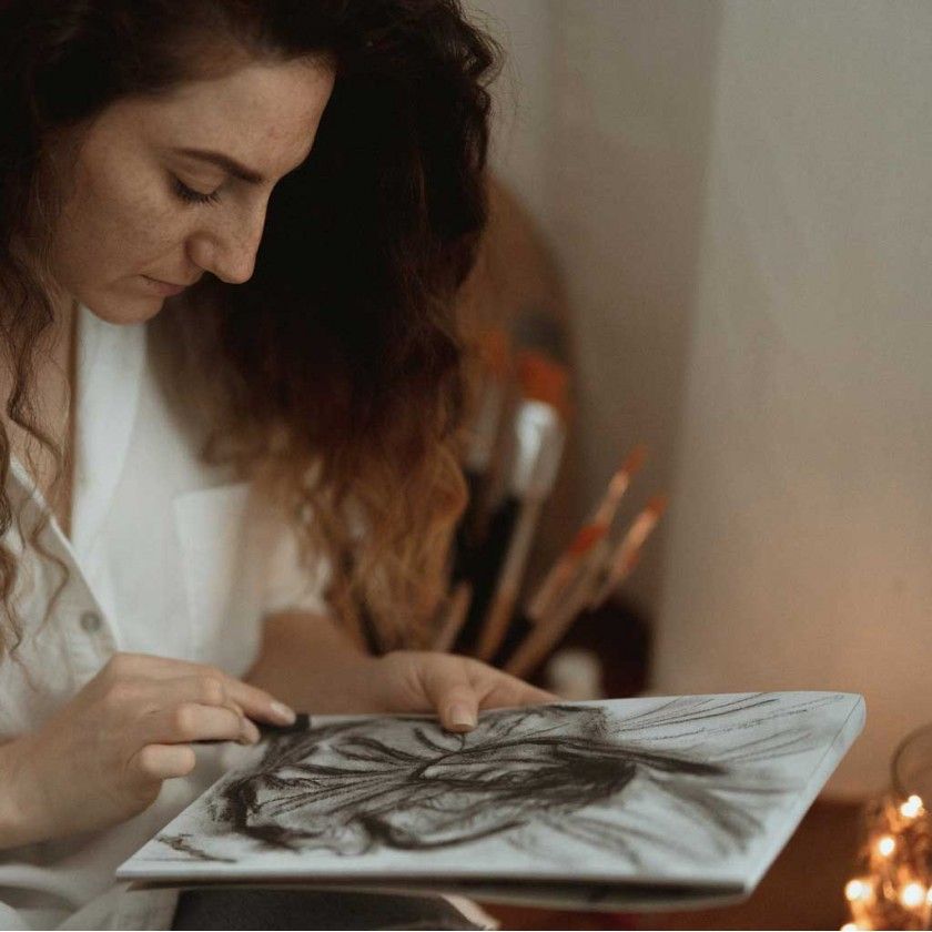 Barra Carvo Faber Castell Preto