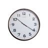Relógio Parede Timemark Redondo Branco Borda Castanha 50cm Relógio Parede Timemark Redondo Branco Borda Castanha 50cm
