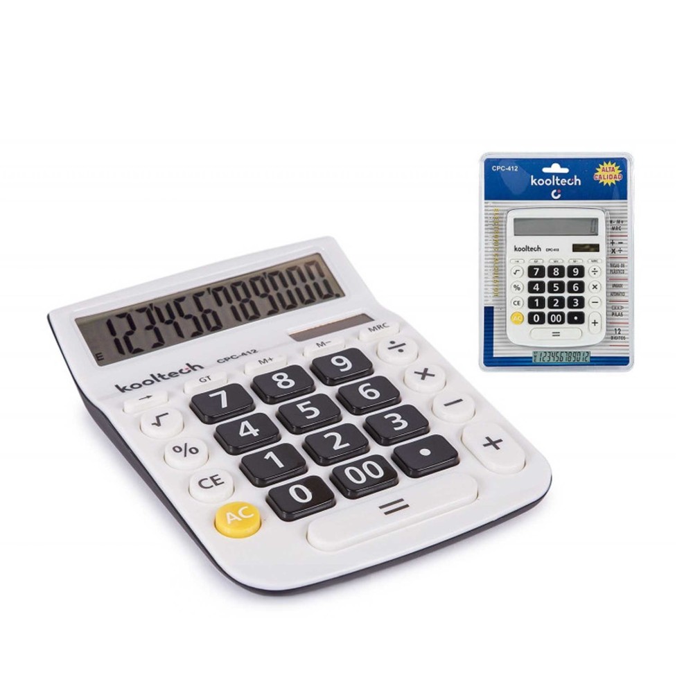 Calculadora Kooltech 12 Dígitos Branca