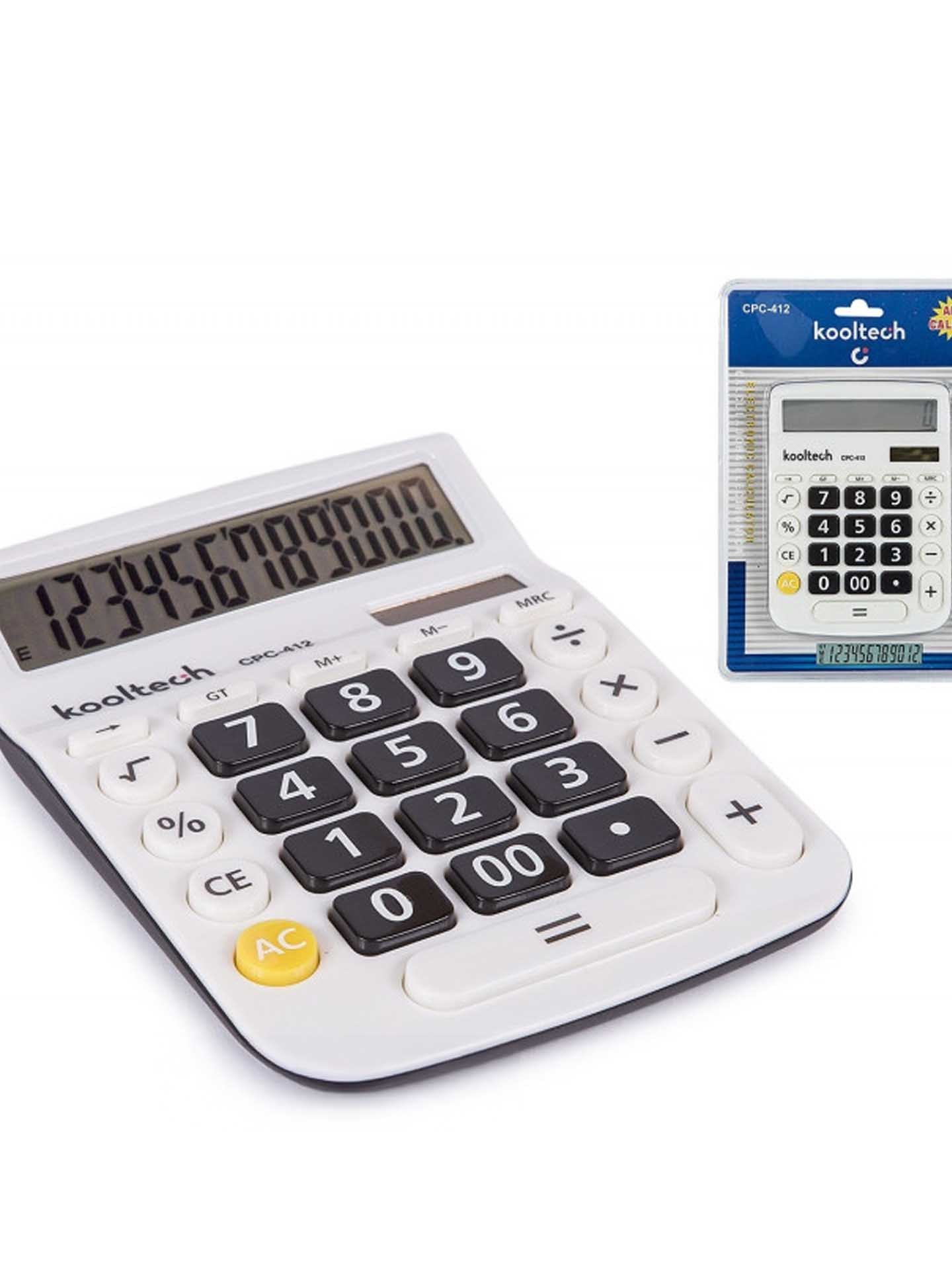 Calculadora Kooltech 12 Dígitos Branca