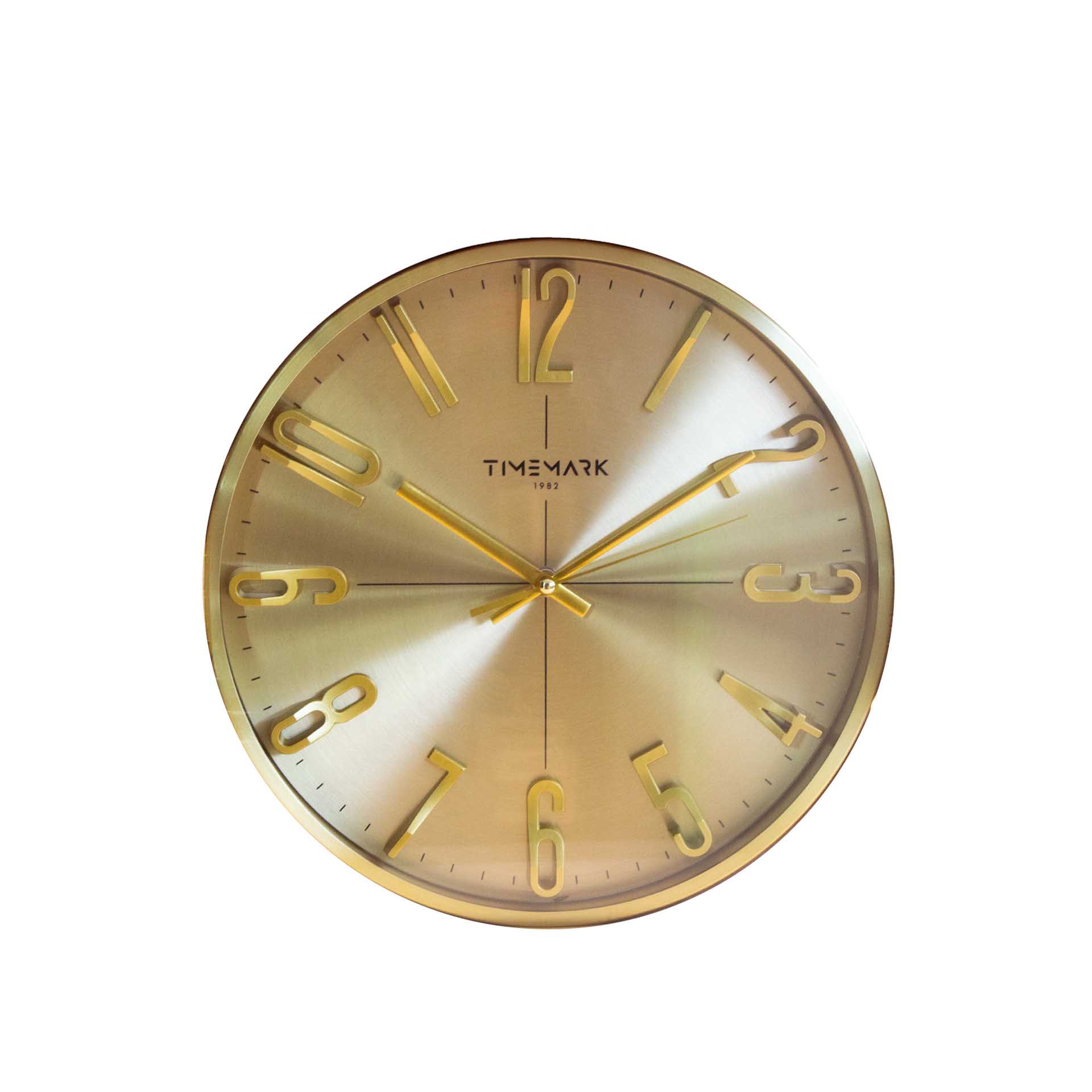 Relógio Parede Timemark Redondo Dourado 30cm