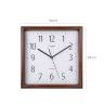 Relógio Parede Timemark Quadrado Castanho 30X30cm Relógio Parede Timemark Quadrado Castanho 30X30cm