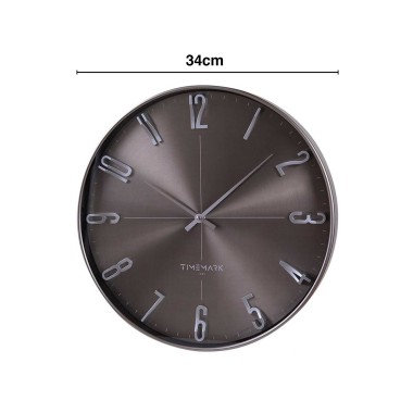 Relógio Parede Timemark Redondo Bronze 34cm