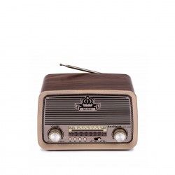 Rdio / Coluna Vintage Kooltech Indie Castanho 19X15X10cm