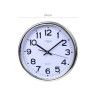 Relógio Parede Timemark Redondo Prateado 34cm Relógio Parede Timemark Redondo Prateado 34cm