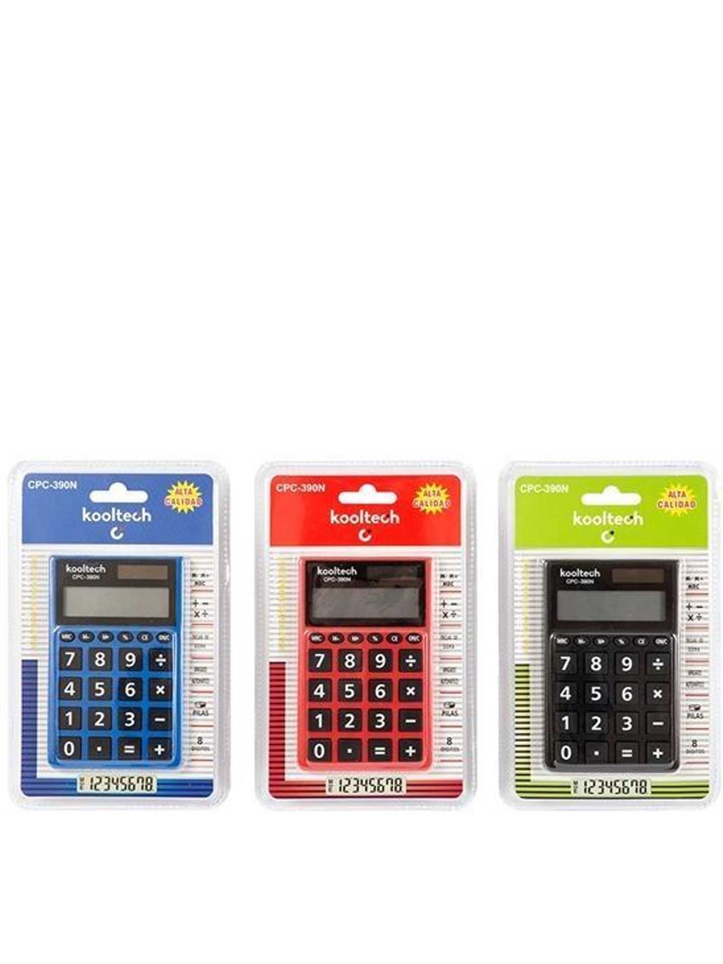 Calculadora Bolso 8 Dígitos Plástico Preto 11X7X0.5cm