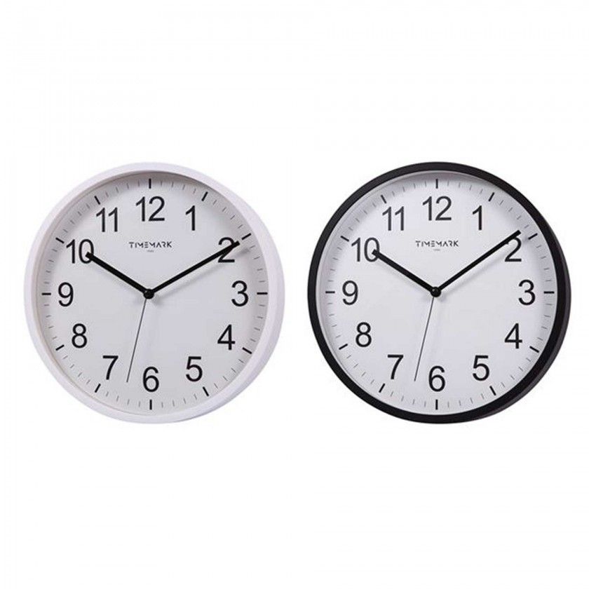 Relógio Parede Timemark Redondo Sortido Branco / Preto 30cm Relógio Parede Timemark Redondo Sortido Branco / Preto 30cm