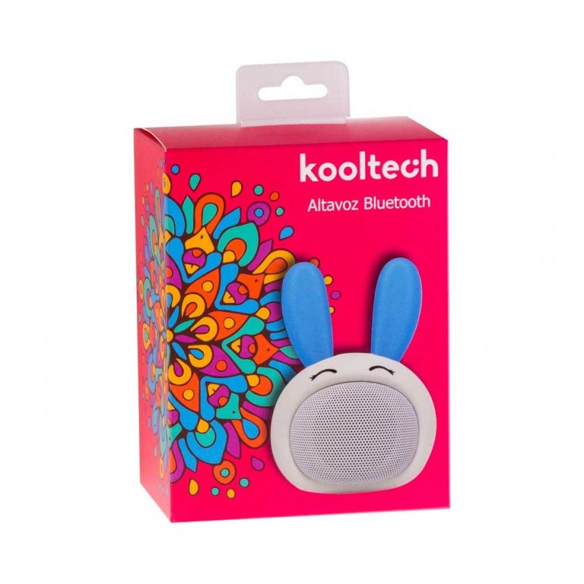 Altavoz Kooltech Bluetooth Coelho Plástico Multicor 7.5X6X6.5cm Altavoz Kooltech Bluetooth Coelho Plástico Multicor 7.5X6X6.5cm