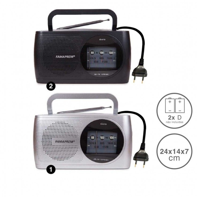 Radio Kooltech Analogico Plstico Multicor 24X14X7cm