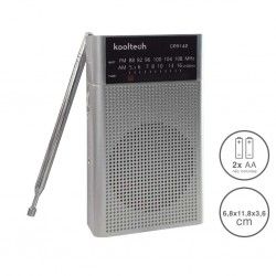 Radio Kooltech Analogico Plstico Preto 12X7X3cm