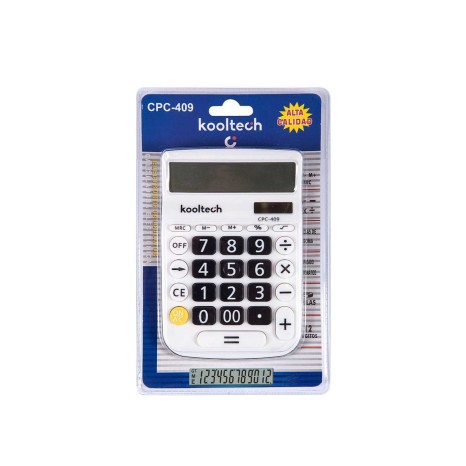 Calculadora Kooltech 12 Dígitos Branco 10.5X16cm - Image product