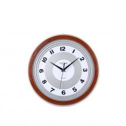 Relgio Parede Timemark Redondo Castanho 30cm