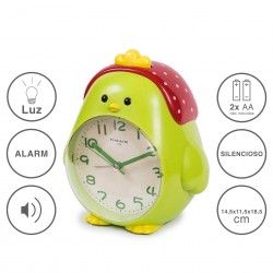 Despertador Timemark Analogico Pintainho Plstico Multicor 14.5X11.5X18.5cm