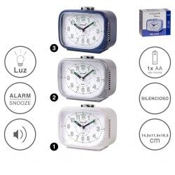 Despertador Timemark Analogico Plstico Multicor 12X13X8cm