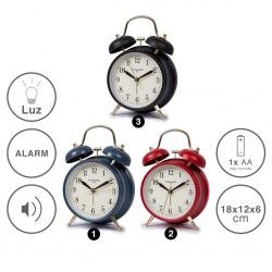 Despertador Timemark Analgico Plstico Multicor 18X12X6cm