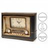 Relógio Rádio Timemark Plástico Castanho 24X17X8cm Relógio Rádio Timemark Plástico Castanho 24X17X8cm
