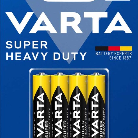 Pilha Super Heavy Duty AAA Multicor 1.5V 10.5X44.5mm Pack 4 - Image product