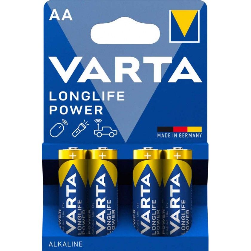 Pilha Longlife Power AA Multicor 1.5V 14.5X50.5mm Pack 4