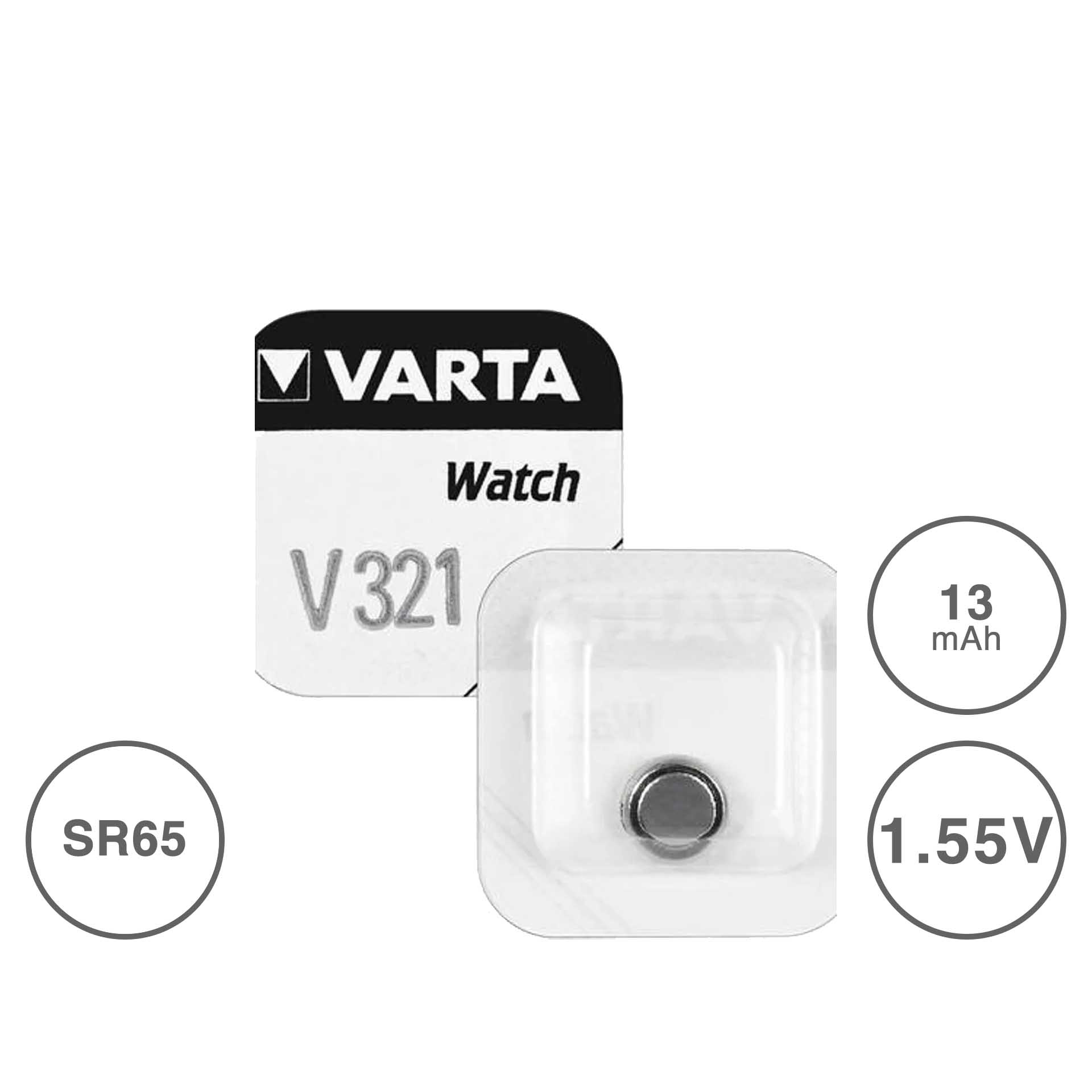 Pilha Varta Prateado 1.55V 1.7mm