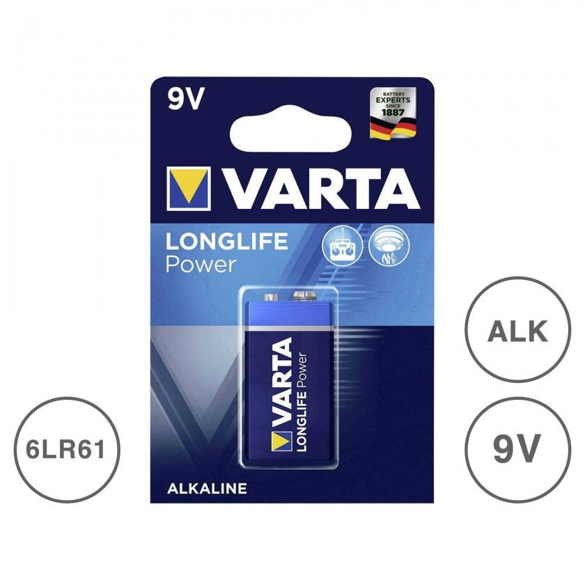 Pilha Longlife Power Multicor 9V