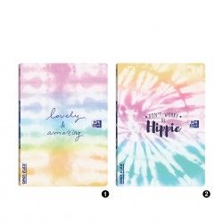 Caderno Agrafado Oxford Tie Dye A4 48 Folhas