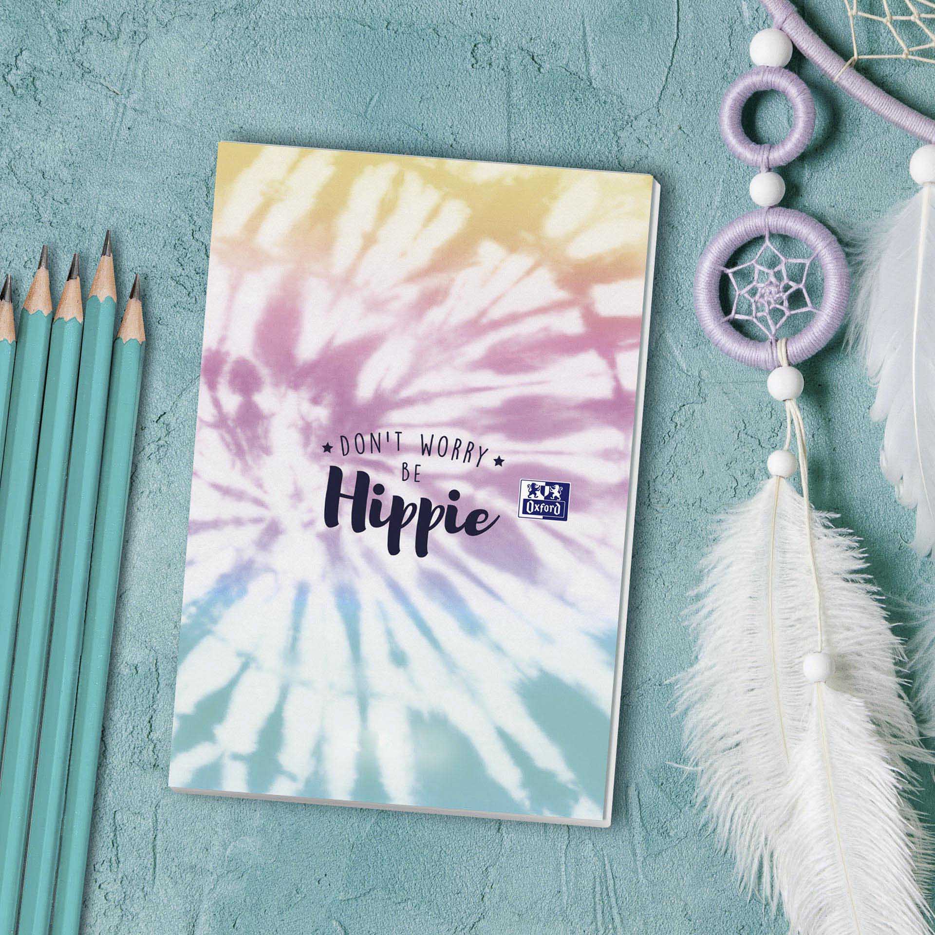 Caderno Agrafado Oxford Tie Dye A4 48 Folhas