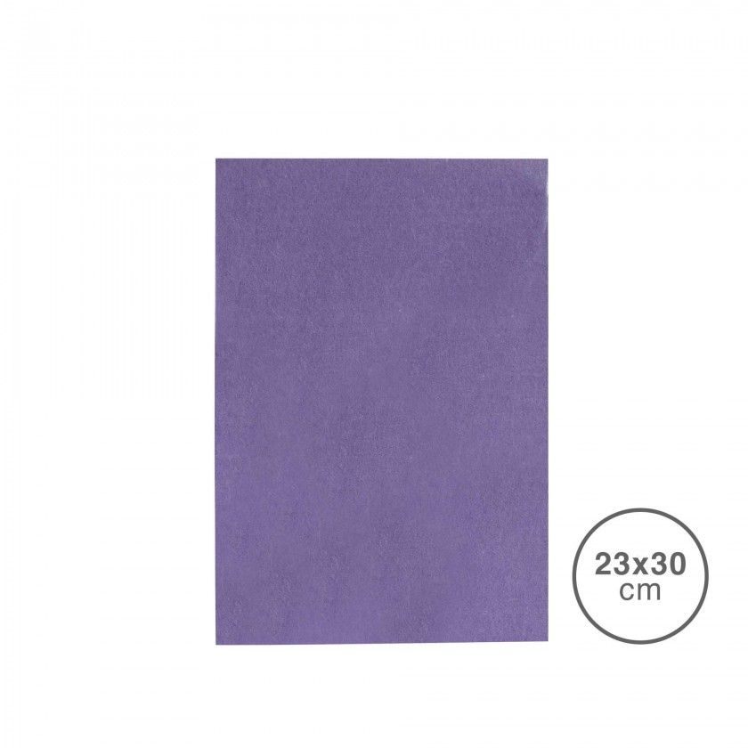 Folha Tecido Felpo Roxo 23X30mm