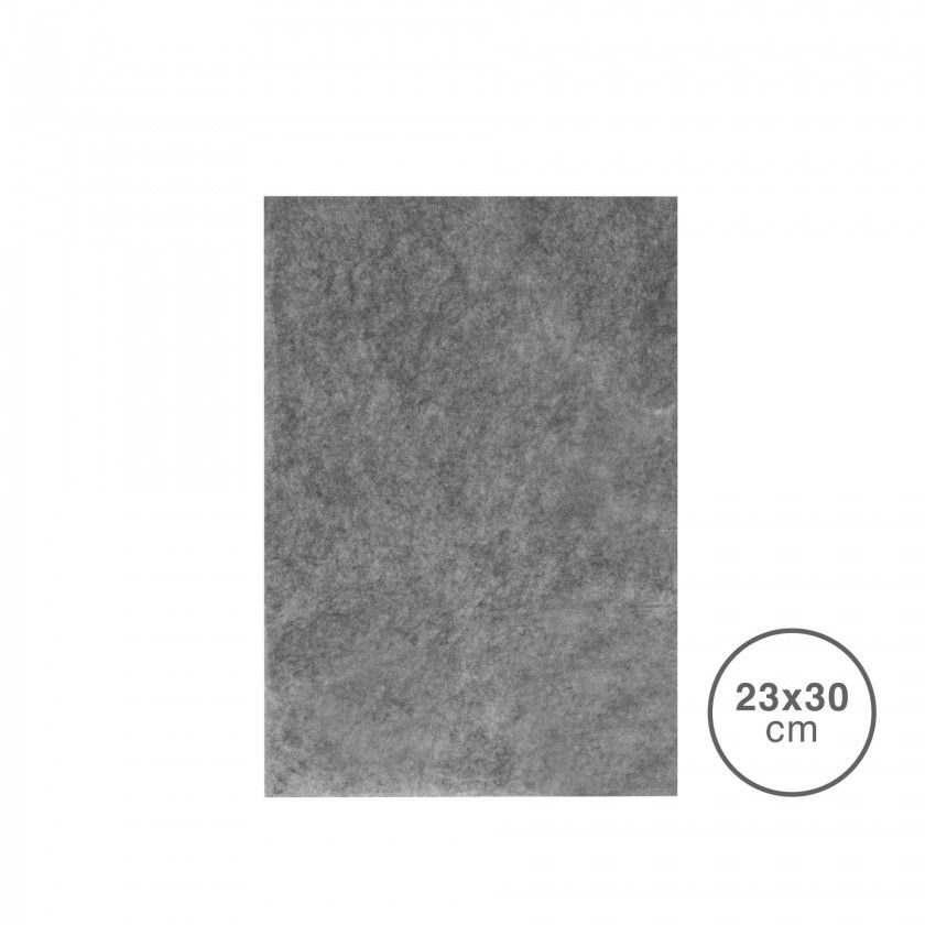Folha Tecido Felpo Cinzento 23X30mm